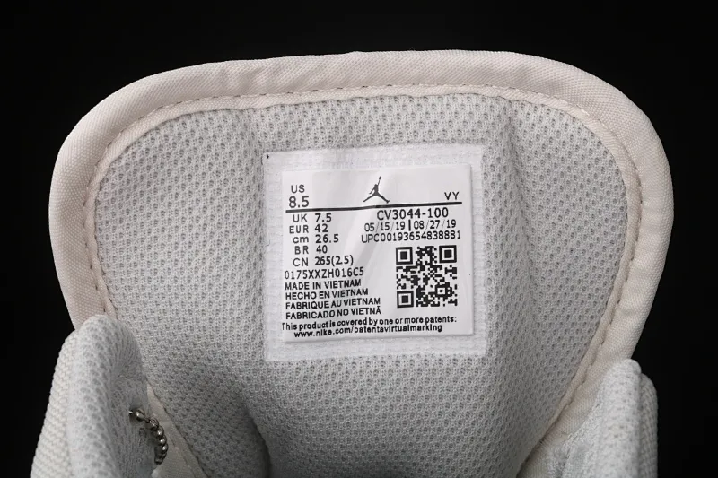 All categories Air Jordan Jordan series basketball shoes Air Jordan 1 Mid Air Jordan 1 Mid AJ1 Joe 1 Khaki Milan light gray beige stitching milky white mid-top CV3044-100